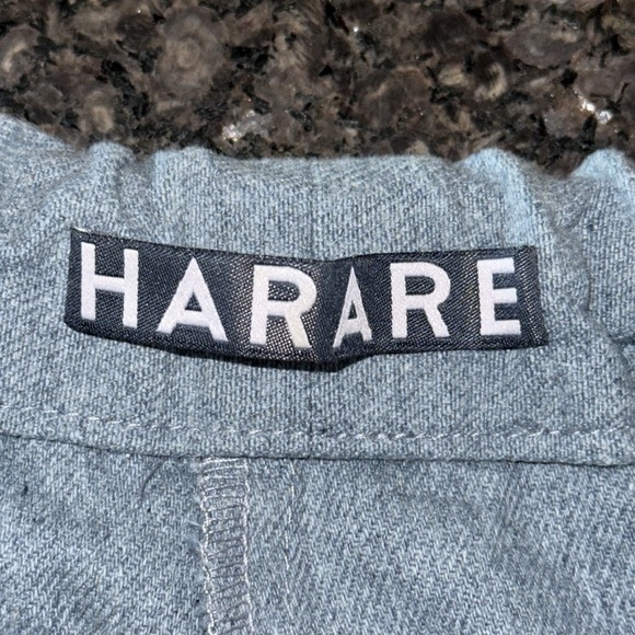 Harare Light Wash Recycled Denim Shorts - Picture 3 of 5